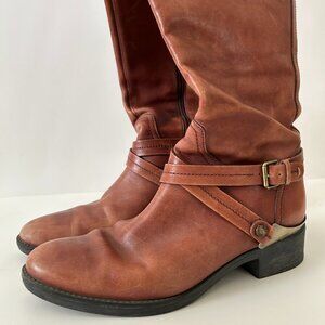 Geox Knee-High Leather Boots (39)